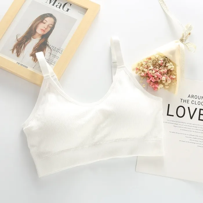 Jerrinut Sexy Bra Underwear Bas For Women Bralette Seamless Padded Bra Lingerie Cotton Wireless Fitness Tops Brassiere Bra