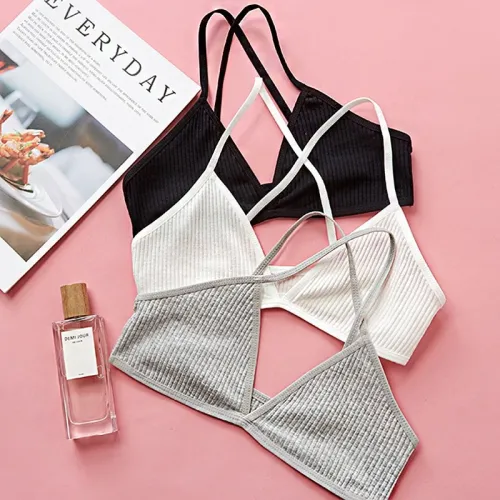 BEFORW Fashion One Piece Solid Color Bra Underwear Comfortable Seamless Bras For Women Backless Wireless Bralette Sexy Lingerie