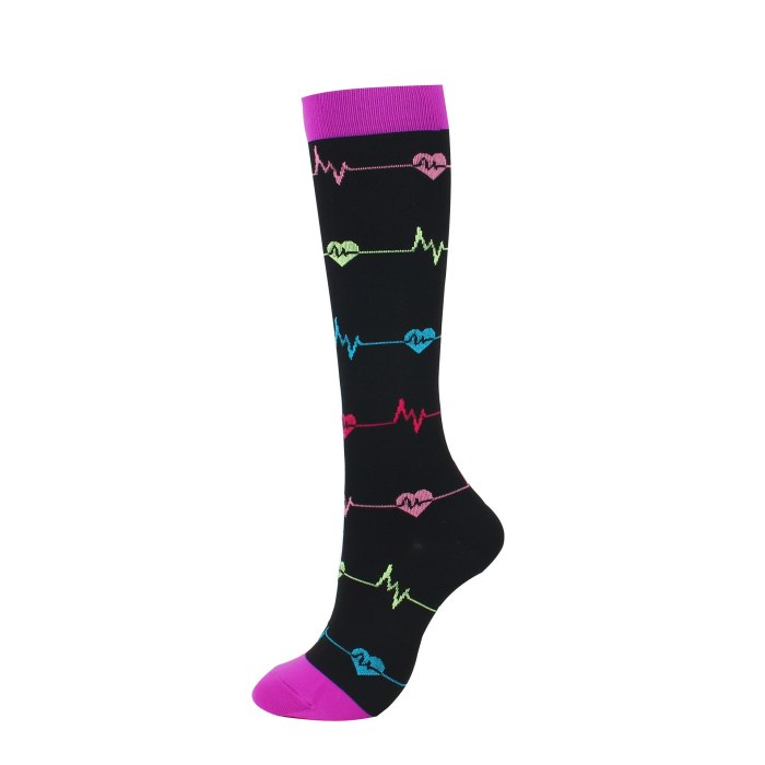 Men Women Antifatigue Compression Socks Flight Travel Stocking 15-30 MmHg Fit For Nurses, Pregnancy, Varicose Veins Relief Socks