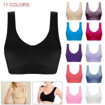 2019 Sexy Bra Women Fitness Seamless Bra Padded Dry Quick Push Up Natural Color Breathable Support seamless Bra Top cotton blend