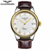 2020 business  Masculino Automatic Mechanical Men Watches Waterproof Calendar Moon Leather Wristwatch