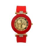 2020 Hot sale Fashion Black Geneva Casual CHHC Quartz Women watches Crystal Silicone Watches  men's Wrist Watch