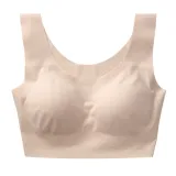 Sexy Women Bras Push Up Gather Bralette Seamless Bra Wire Free Soutien Gorge Femme Comfort Underwear Solid Color Vest Brassiere