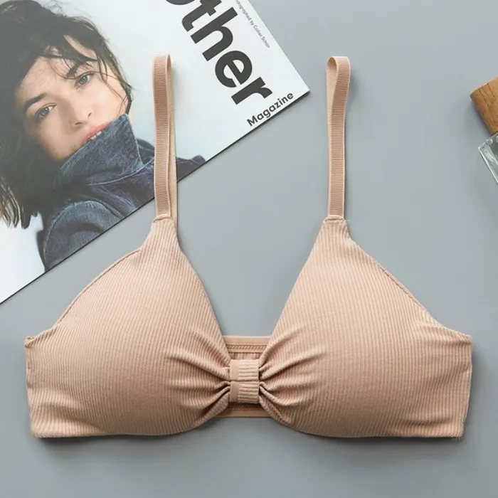 Sexy Bra Push Up Bras For Women Lingerie Wire Free Bra Solid Color Cotton Bralette Seamless Underwear Female Brassiere BH