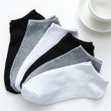 2020 New 10 Pairs Women Socks Breathable Ankle Socks Solid Color Short Socks Comfortable White Black Cotton Low Cut Socks