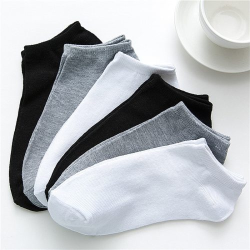 2020 New 10 Pairs Women Socks Breathable Ankle Socks Solid Color Short Socks Comfortable White Black Cotton Low Cut Socks