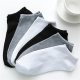 2020 New 10 Pairs Women Socks Breathable Ankle Socks Solid Color Short Socks Comfortable White Black Cotton Low Cut Socks