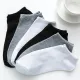 2020 New 10 Pairs Women Socks Breathable Ankle Socks Solid Color Short Socks Comfortable White Black Cotton Low Cut Socks