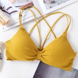 Sexy Bra Push Up Bras For Women Lingerie Wire Free Bra Solid Color Cotton Bralette Seamless Underwear Female Brassiere BH