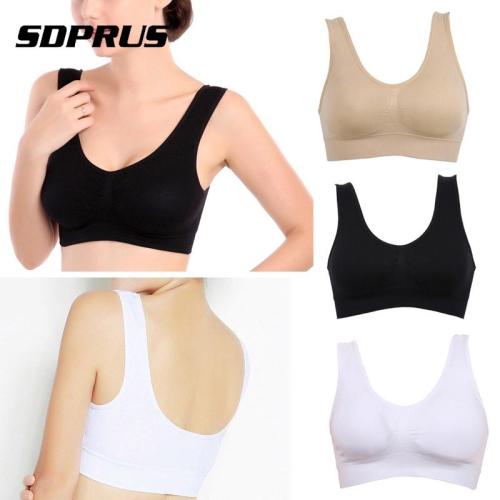 2019 Sexy Bra Women Fitness Seamless Bra Padded Dry Quick Push Up Natural Color Breathable Support seamless Bra Top cotton blend