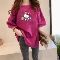 y3070 hello kitty 2020 New Women T-shirts Casual Harajuku Love Printed Tops Tee Summer Female Short Sleeve T shirt Clothing