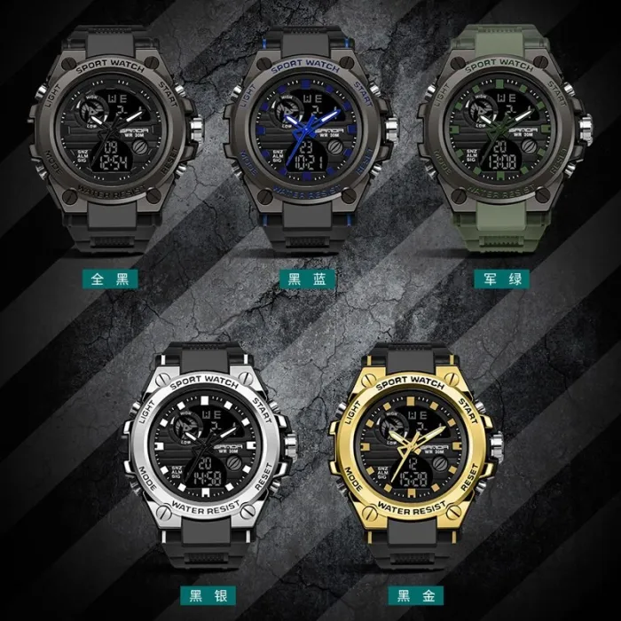 Waterproof Alarm Mens Watches Top Brand Luxury  Digital Led Sports Watch Men Clock Wristwatch