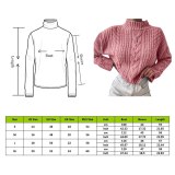 Knitted Turtleneck Sweater Women Autumn Ladies Solid Pullover Sweater Korean Style Female Long Sleeve Knit Jumpers Femme