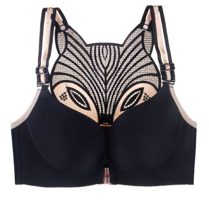 Weseelove Plus Size Bra Sexy Bras for Women Beauty Back Female Underwear Sweat Adjustable Soutien Gorge Fox Gathered Bra E108