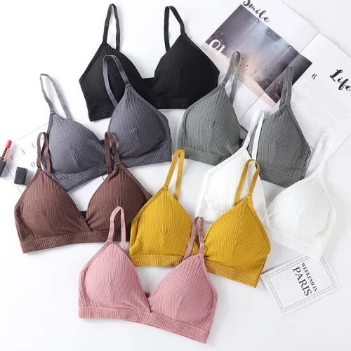 Sexy Push Up Bras For Women Padded Bra Comfort Wireless Brassiere Bralette Cotton Padded Underwear Female Sexy Lingerie