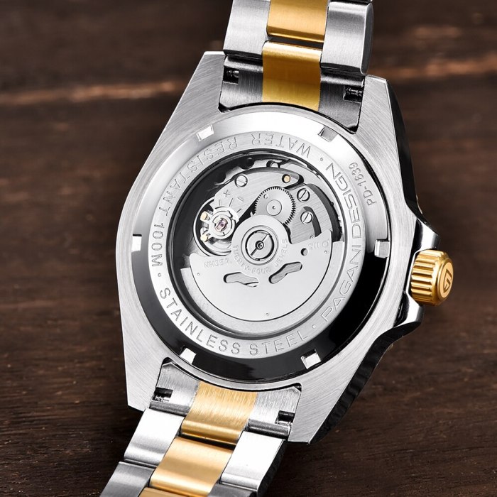 New  DESIGN 100m Waterproof Mechanical Watch NH35A Movement Classic Blue Dial Luxury Men Automatic Watches Stainless Steel