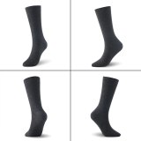 Bamboo socks solid color men socks 6pairs/lot man long boot business socks UK SIZE 7-11 EUR SIZE 40-46