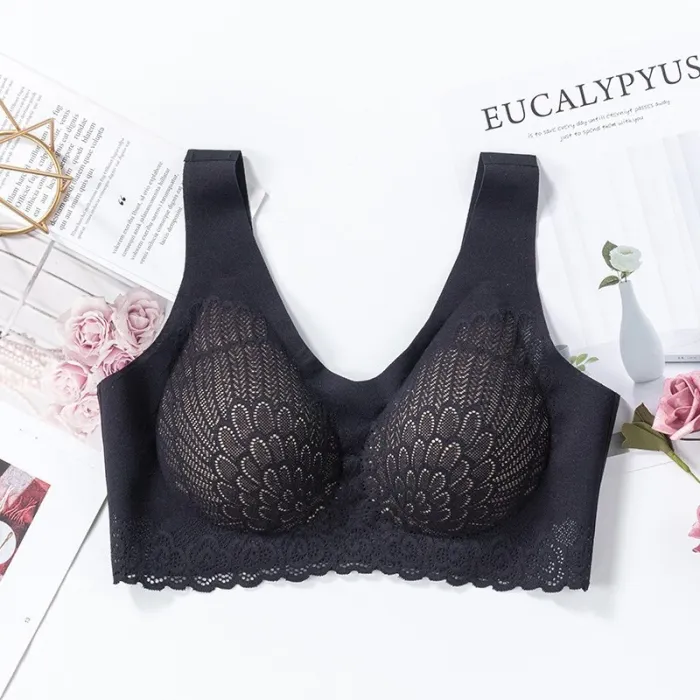 Female Underwear Bra Seamless Bra No Trace Sports Vest Lace Back Vest Wireless Brassiere Contour Sexy Breathable Plus Size bras