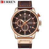Luxury Brand Men Military Sport Watches Men's Quartz Clock Leather Strap Waterproof Date Wristwatch