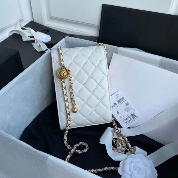 2020 Nen Mobile phone bag  Famous brand luxury designer real Leather Lady  bag size:18.11.5cm