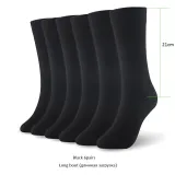 Bamboo socks solid color men socks 6pairs/lot man long boot business socks UK SIZE 7-11 EUR SIZE 40-46