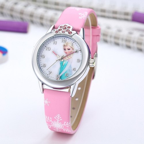 Kids Watches Girls 2019 New Relojes Cartoon Children Watch Princess Watches Fashion Kids Cute Rubber Leather Quartz Watch Gifts