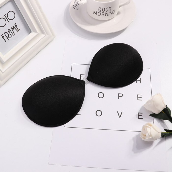 Sexy Women Invisible Push Up Bra Self-Adhesive Silicone Bust Front Closure sticky bra Backless Strapless Bra