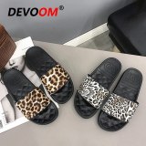 New Leopard Chaussons Fashion 2019 New Women Slides Home Slippers Beach Flip Flops Indoor Slippers Comfort Women Summer Slippers