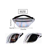 2019 Holographic Women Silver Laser Bum Bag Travel Shiny Waist Bags Fashion Girls Pink Leather Hologram Hip Bag