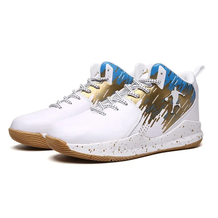 Men's Basketball Shoes   Basketball Sneakers High-top Shockproof Couple Shoes Anti-slip Basket Shoes Women Sneakers