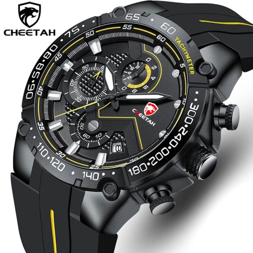 New Mens Watches CHEETAH Top Luxury Brand Chronograph Waterproof Quartz Watch for Men Date Sports Clock Male