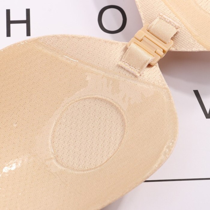 Sexy Lingerie Women Push Up Silicone Stickly Bra Self Adhesive Seamless Strapless Front Closure Gel Invisible Bras 2020