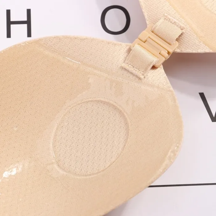 Sexy Lingerie Women Push Up Silicone Stickly Bra Self Adhesive Seamless Strapless Front Closure Gel Invisible Bras 2020