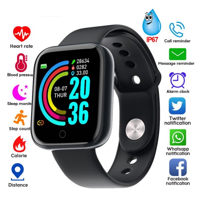 Watch for men women smart watch 2020 1.3 inch colorful Screen smart band Fitness bracelet For Sport Tracking