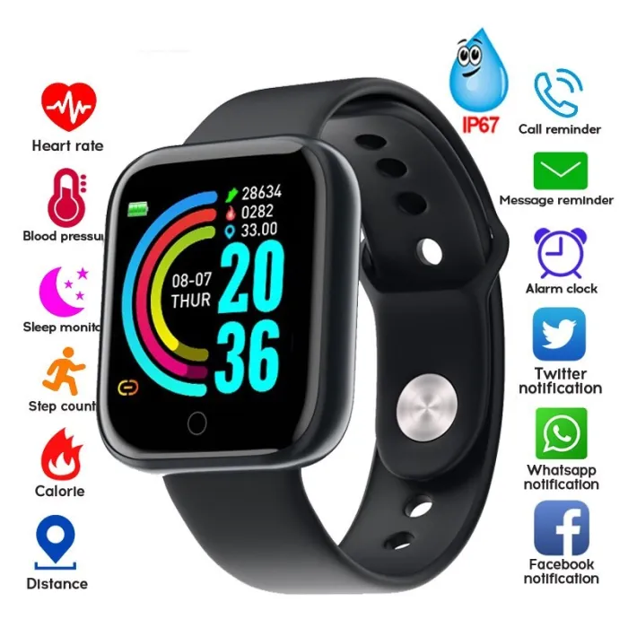 Watch for men women smart watch 2020 1.3 inch colorful Screen smart band Fitness bracelet For Sport Tracking