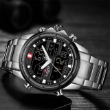 New Mens Watch Analog Luxury Fashion Sport Waterproof Quartz Wrist Watch All-Steel Male Watches Clock