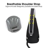 Chest Shoulder Sling Bag Men's Bag One Strap Lightweight Female Bag Pouch Day Bag for Travel Outdoor Bags
