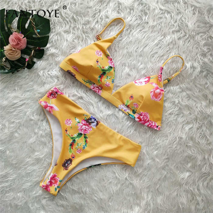 Fantoye Sexy Snake Print Bikini Women Swimwear 2019 Female Two-pieces Bikinis Sets Lady Buquini Plus Size Swimming Bathing Suit