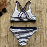 New Sexy Striped Beach Bikinis Set Women Swimwear Push Up Swimsuit Female Bathing Suits Bikini Girls Pool Swimming Suit 2020