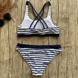 New Sexy Striped Beach Bikinis Set Women Swimwear Push Up Swimsuit Female Bathing Suits Bikini Girls Pool Swimming Suit 2020