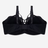 FINETOO Plus Size Bra Ultrathin Lace Bralette For Woman Racerback Push Up Cotton Brassiere Underwire C D E Cup Bras Underwears
