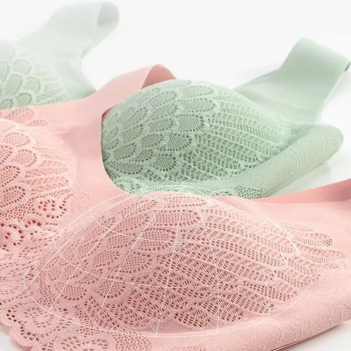 Female Underwear Bra Seamless Bra No Trace Sports Vest Lace Back Vest Wireless Brassiere Contour Sexy Breathable Plus Size bras