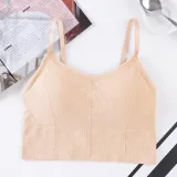 Padded Bra Sexy Womens Crop Tops Vest Bustier Beach Tank Tops Lady Summer lace Sexy lingerie intimate black white 7 colors