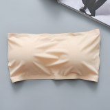 Summer Seamless Tube Tops Women Strapless Padded Bra Bandeau Tube Top Women Intimates Soft Push Up Invisable Bra Sexy Lingerie
