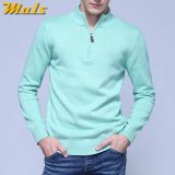 2019 Thicken Polo Sweaters Men Pullover Winter Warm Cotton Knitted Half Zipper Sweater Pullover Male Jumper Autumn Spring Jersey