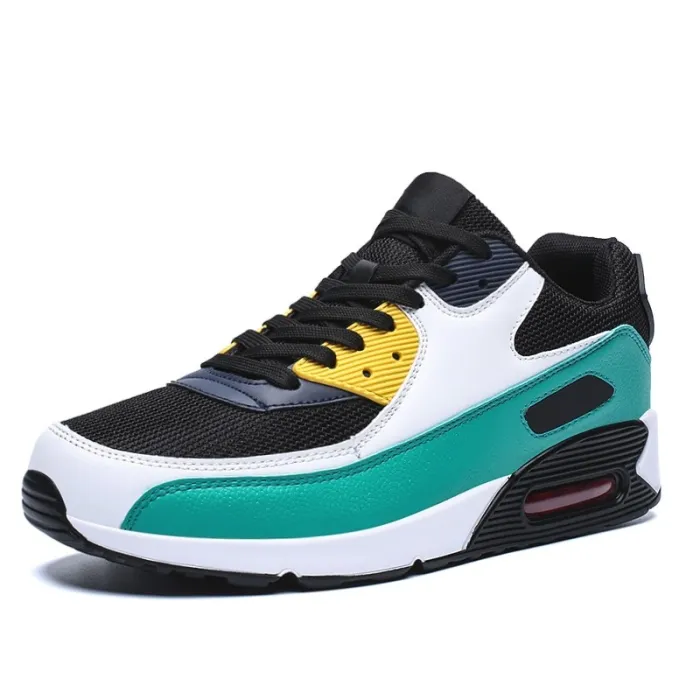 Men's Sports Training Sneakers Air Cushion Mesh Tennis Sports Shoes Outdoor Running Shoes Non-slip Wear-resistant Casual Shoes