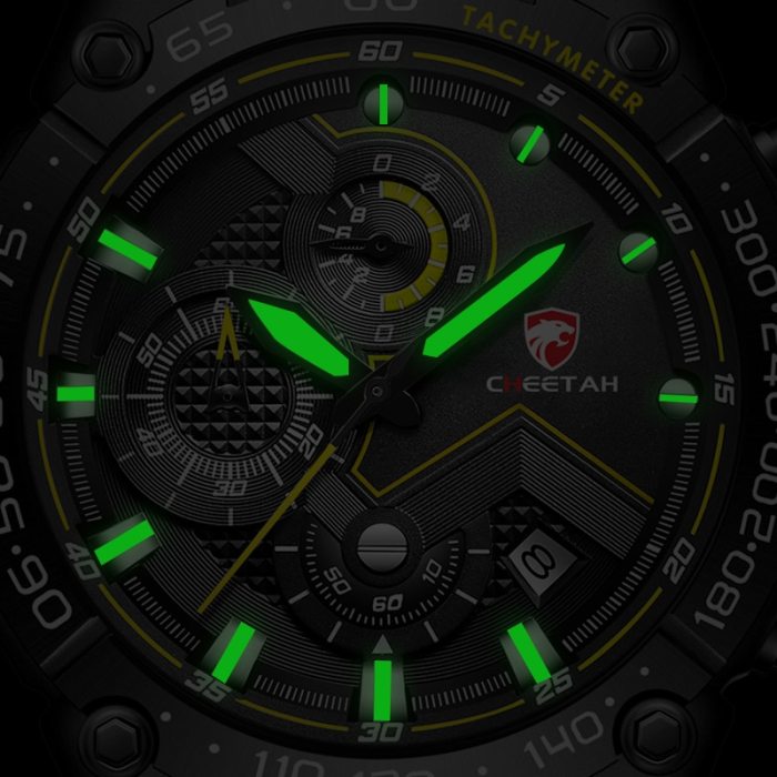 New Mens Watches CHEETAH Top Luxury Brand Chronograph Waterproof Quartz Watch for Men Date Sports Clock Male