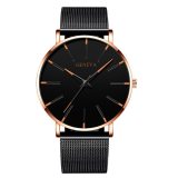 2020 Minimalist Men's Fashion Ultra Thin Watches Simple Men Business Stainless Steel Mesh Belt Quartz Watch