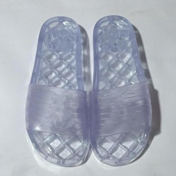 2020 womens clear jelly fashion Flip Flops luxe transparent PVC slides sandals flats designer slippers with box dust bags