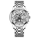 Masculino Sports Fashion Wristwatches Men's Gold Chronograph Luxury Quartz Watches Gold Men Wristwatch For Bussiness Man